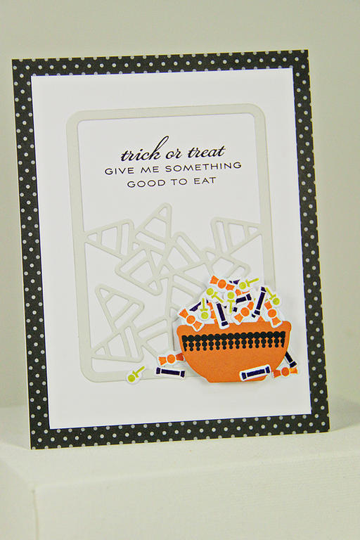 Stamps: Superstition, Spooky Sweets II, Bowl of Sunshine<br />
Dies: Candy Corn Collage,...