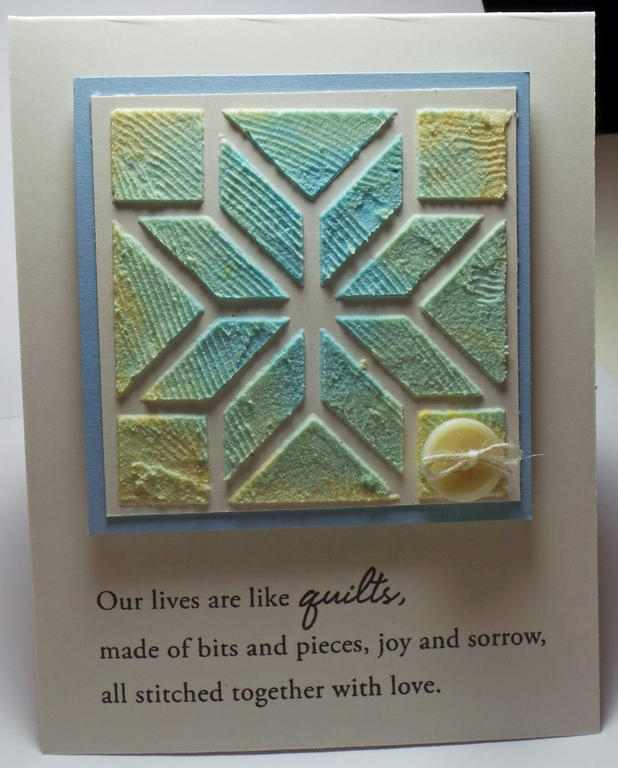 Embossing Paste Quilt