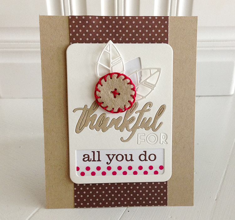 STAMPS: Phrase Play #7<br />
INK: Dark Chocolate<br />
PAPER: Vintage Cream, white, Classic...