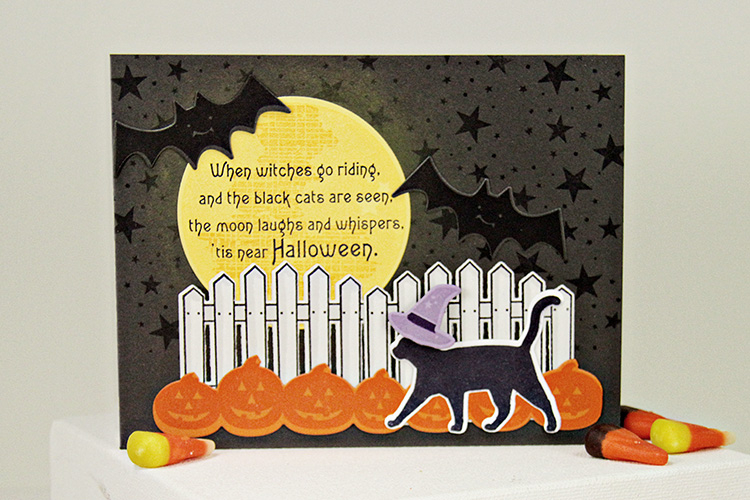 Stamps: Superstition, Full Moon, Haunted Borders, Happy Spooky Halloween, Little Bitty Bird...