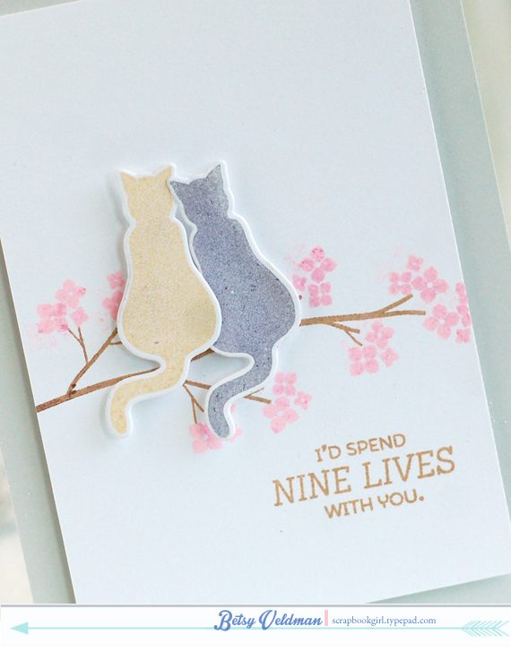 stamps: superstition, everyday cat sentiments, out on a limb<br />
ink: fine linen, classic...