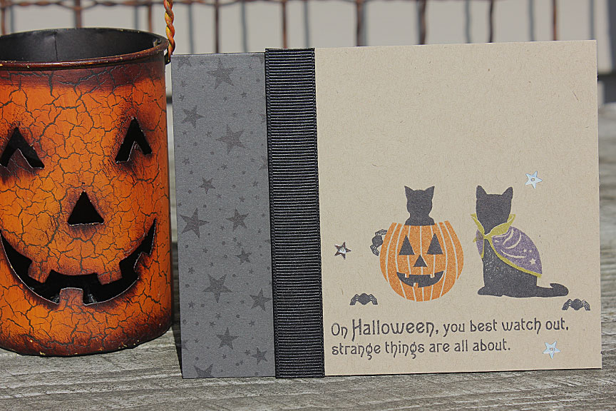 size: 5 1/2&quot; x 4 1/4&quot;<br />
<br />
stamps: Superstition, Happy Spooky Halloween<br...