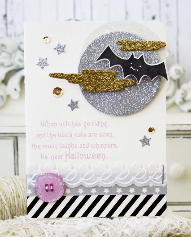 Papertrey Ink Supplies Used:<br />
Stamps:<br />
Happy Spooky Halloween, Haunted Borders, and...