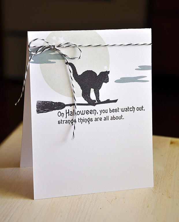 Stamps: Superstition and Full Moon<br />
Ink: true black, soft stone and weather vane (ink by...