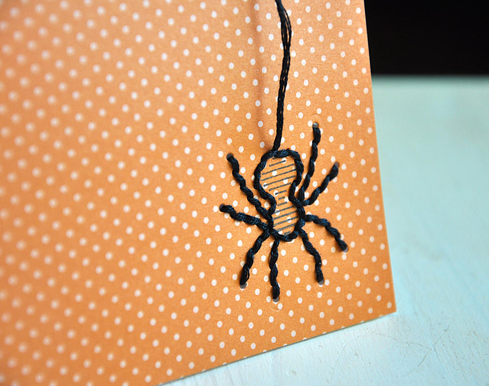 Stamps: Along Came A Spider<br />
Ink: True Black<br />
Cardstock: White<br />
Pattern Paper:...