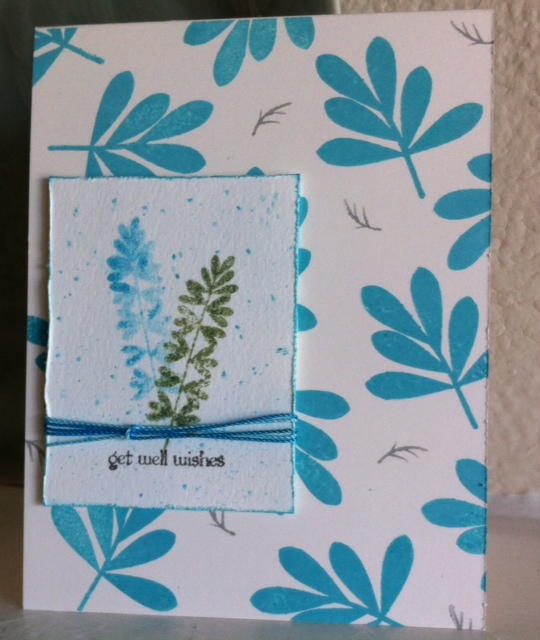 Stamp: Leave It Be<br />
<br />
Paper - Vintage Cream, watercolor paper