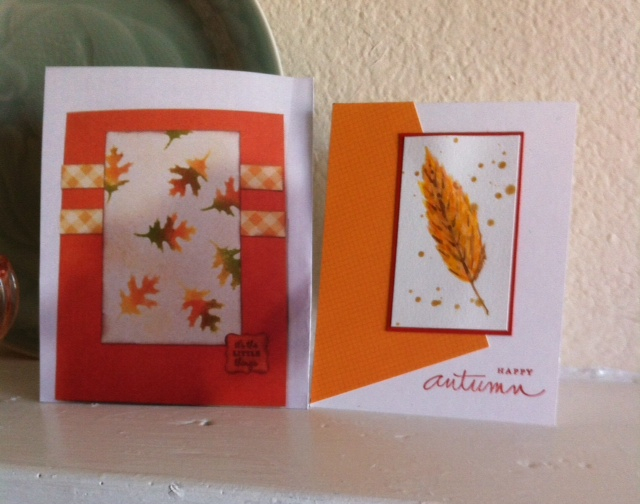 Card on left was the first card I ever made without a &quot;model&quot; - I&#039;d just started...