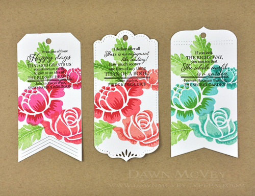 Paper: stamper&#039;s select white<br />
Stamps: Book Club, Rosie Posie, Rosie Posie Step 2<br...