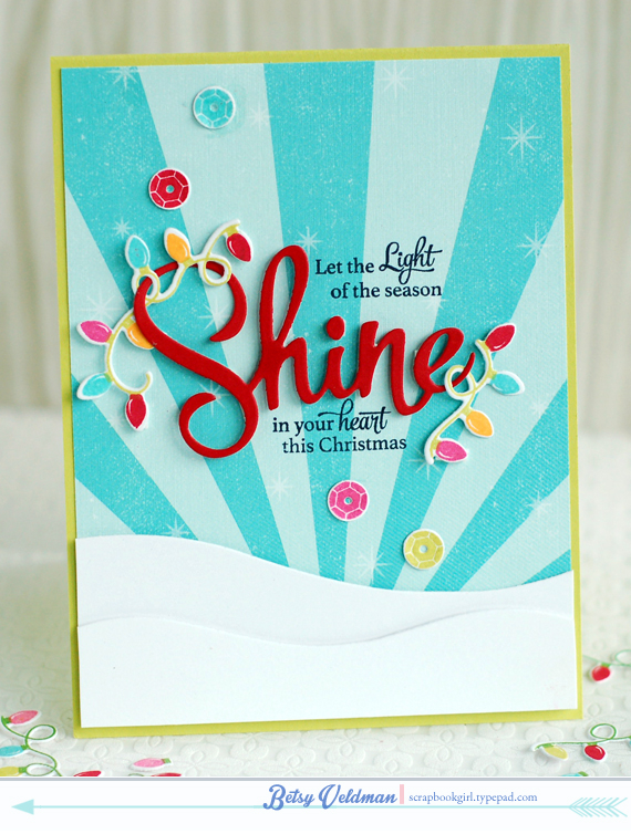 stamps: sparkle &amp; shine holiday additions<br />
ink: pure poppy, true black, new leaf,...