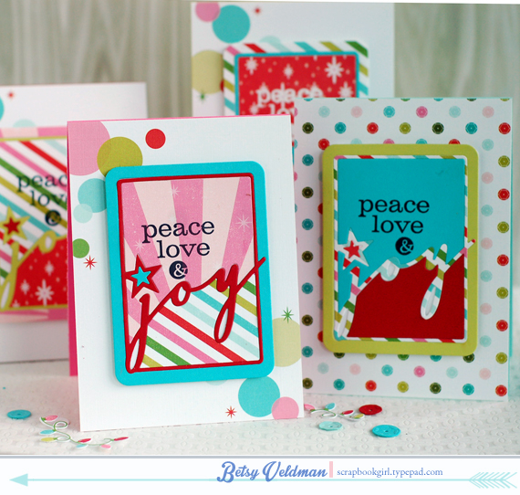 stamps: phrase play #8<br />
ink: true black, versamark<br />
cardstock: hibiscus burst,...