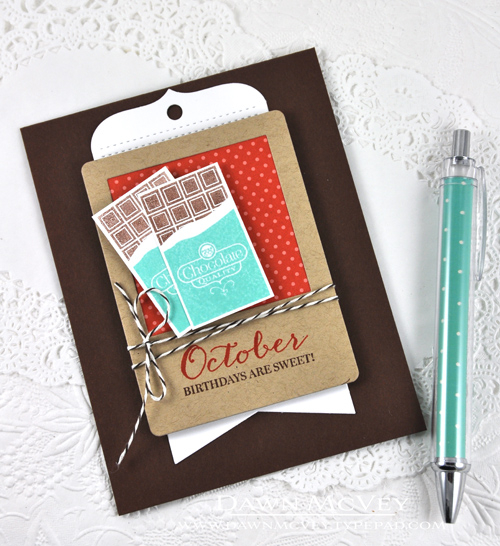 Paper: stamper&#039;s select white, kraft, dark chocolate, terracotta tile bitty dot<br />...