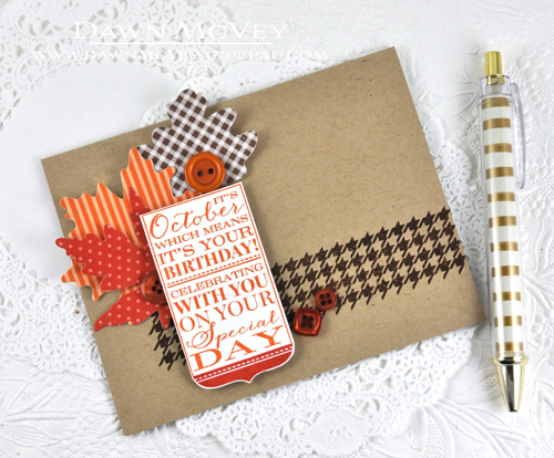 Paper: stamper&#039;s select white, kraft, terra-cotta tile/canyon clay/dark chocolate pattern...