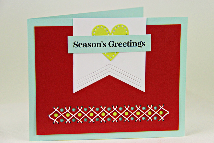 Dies: Bookmark 1, Embroidered Borders, Coffee Cozy Detail Dies<br />
Cardstock: Aqua Mist,...