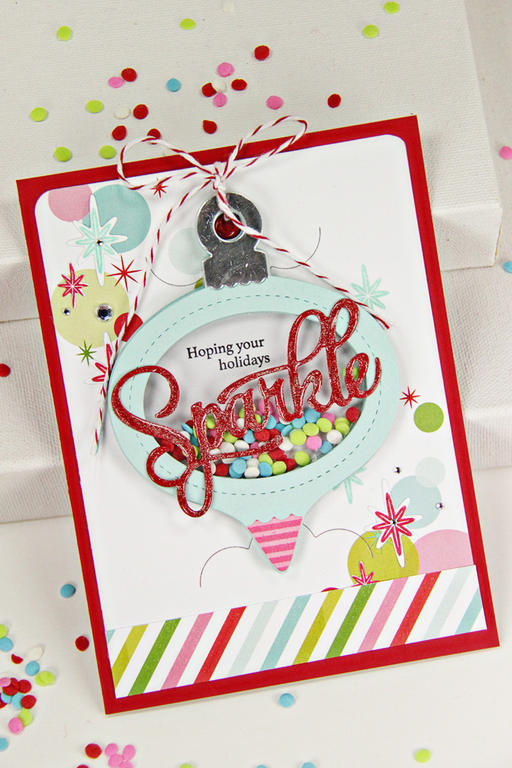 Cardstock: Pure Poppy, Aqua Mist<br />
Patterned Paper: Sparkle &amp; Shine, Hibicus Burst...