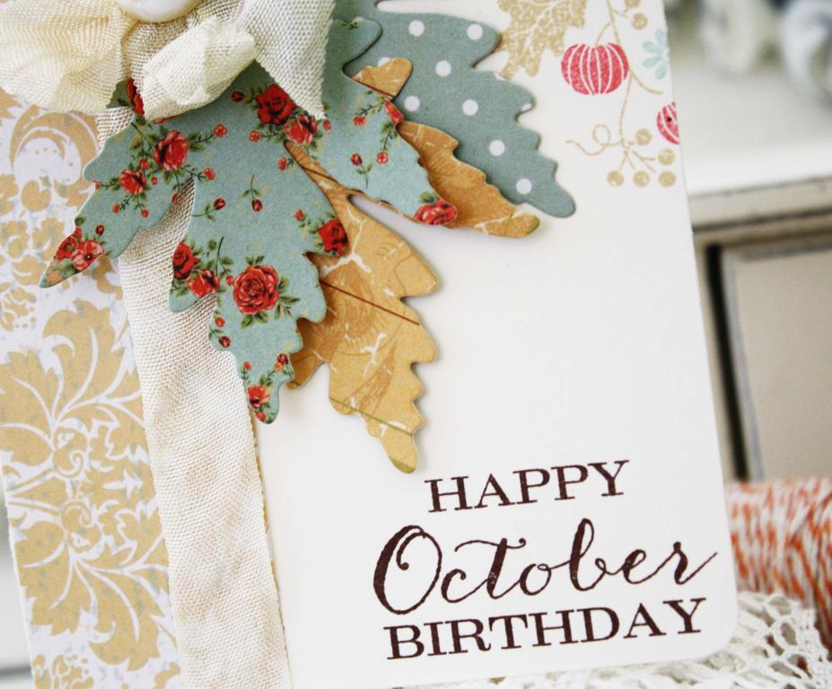 Papertrey Ink Supplies Used:<br />
Stamps:<br />
Birthday Classics:  October, Autumn...