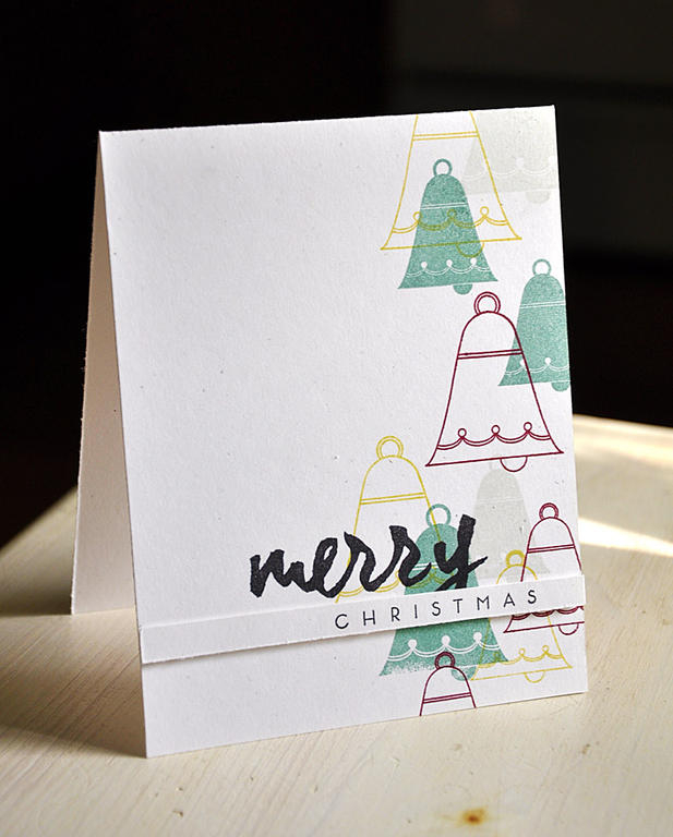 Stamps: Wet Paint Holiday and Bells and Boughs<br />
Ink: Ocean Tides, Soft Stone, True Black,...