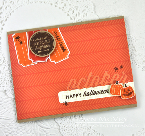 Paper: kraft, stamper&#039;s select white, rustic cream, Monthly Moments: October journaling...