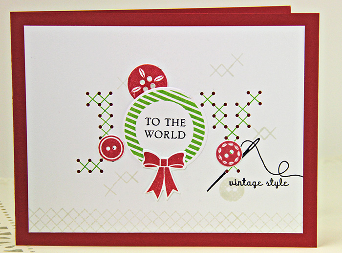 Stamps: Jolly Holiday, Cross Stitched, Stitched With Love, Button <br />
<br />
Boutique<br />...