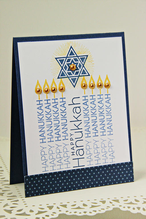 Stamps: Keep It Simple: Hanukkah, Festival of Light, Menorah <br />
<br />
Medley, Polka Dot...