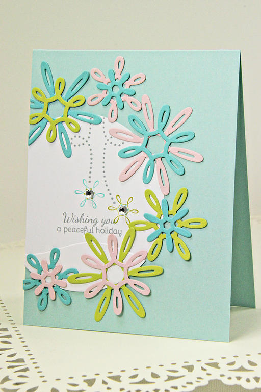 Stamps: Freshly Fallen<br />
Dies: Freshly Fallen, In the Meadow Slopes<br />
Cardstock: Soft...