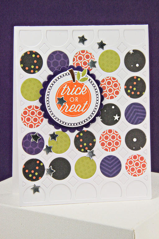 Stamps: Monthly Moments: October, Polka Dot Parade #8, Daily Designs<br />
Dies: 1.75&quot;...