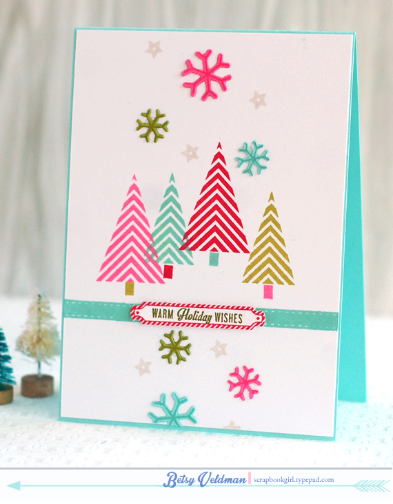 stamps: jolly holiday, snow globe sentiments<br />
ink: raspberry fizz, pure poppy, hawaiian...
