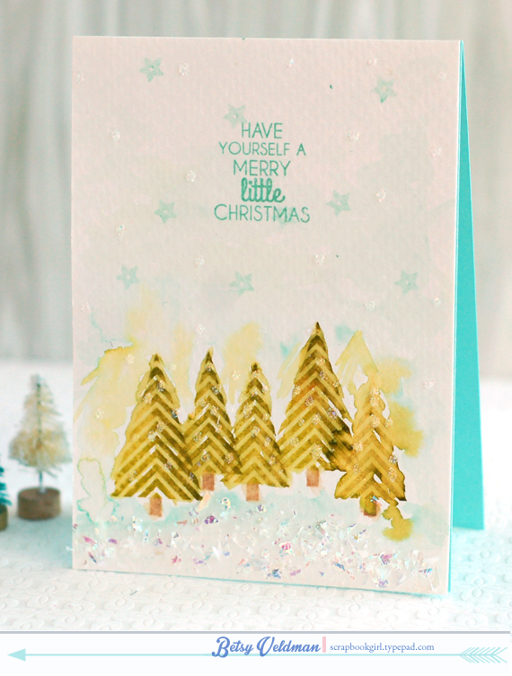 stamps: jolly holiday<br />
ink: simply chartreuse, ripe avocado, classic kraft, aqua mist<br...
