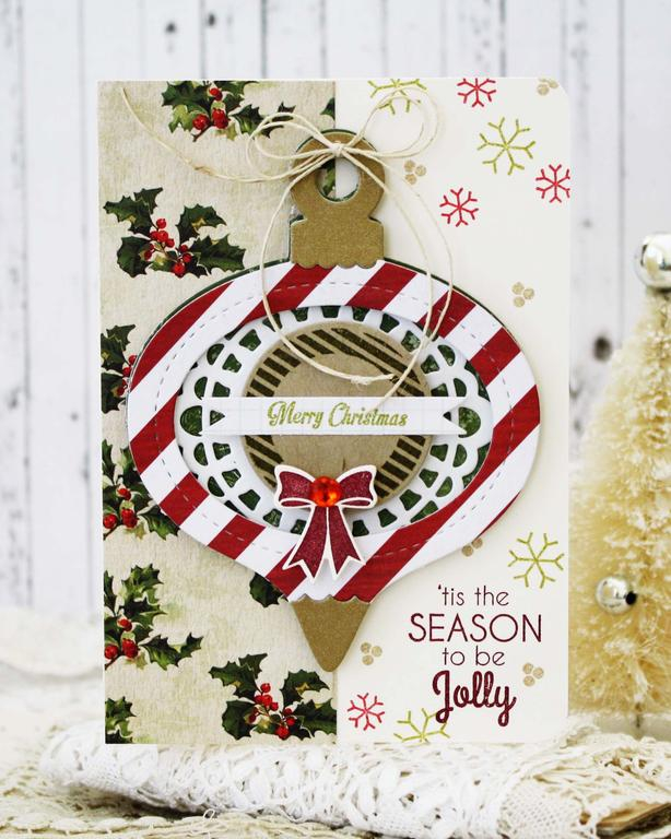 Papertrey Ink Supplies Used:<br />
Stamps:<br />
Jolly Holiday and Snow Globe Sentiments<br />...