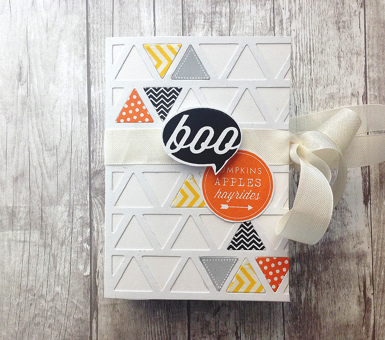 STAMPS: Monthly Moments: October, Tiny Triangles<br />
INK: True Black, Orange Zest, Summer...