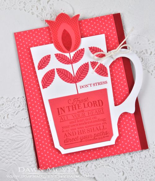 Paper: stamper&#039;s select white, berry sorbet, pure poppy, berry sorbet bitty dot<br />...