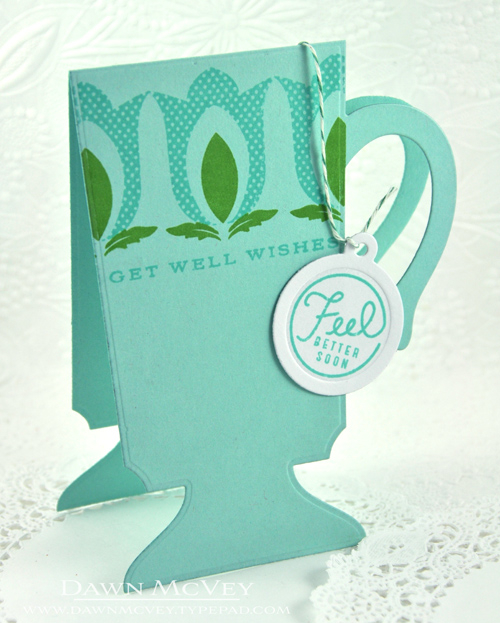 Paper: stamper&#039;s select white, aqua mist<br />
Stamps: Cuppa Love, Keep It Simple: Get...