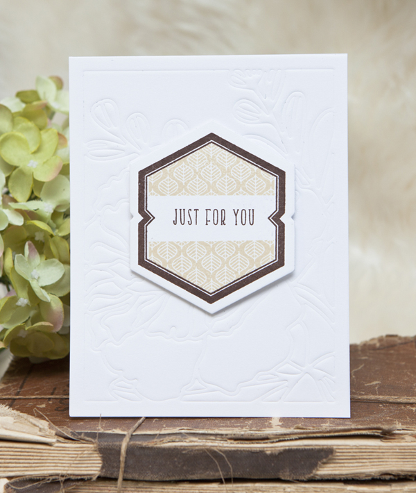 Stamps: Mat Stack 7 Basics<br />
<br />
Ink: Dark Chocolate, Fine Linen<br />
<br />
Dies:...