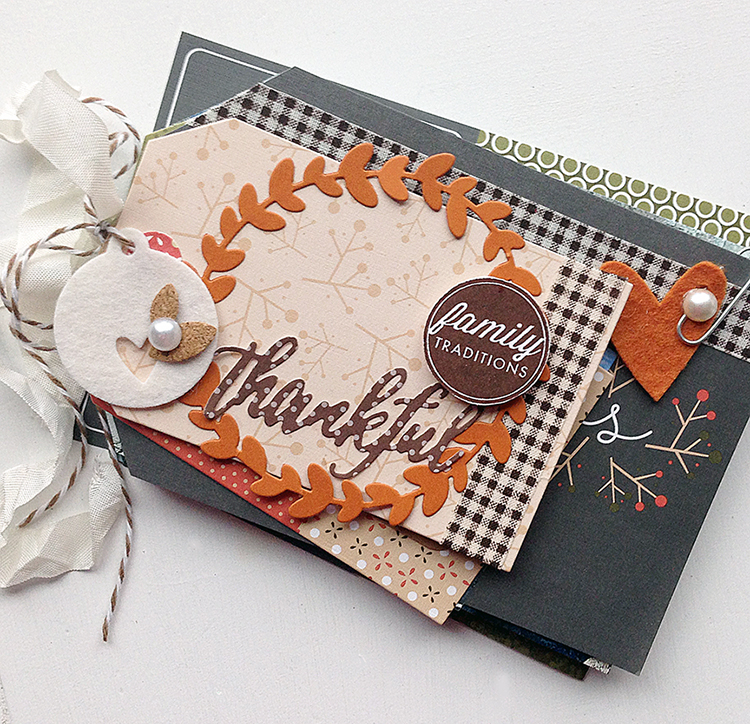 STAMPS: Monthly Moments: November<br />
INK: Dark Chocolate, Classic Kraft inks<br />
PAPER:...