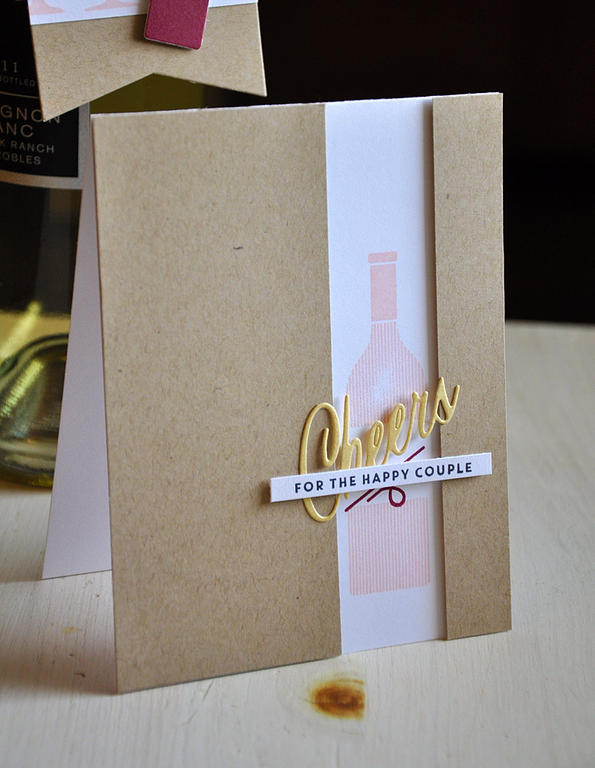 Stamps: Uncorked<br />
Ink: Scarlet Jewel, Sweet Blush, and True Black<br />
Cardstock: Kraft...