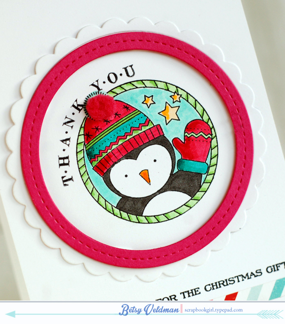 stamps: pompom pals, holiday thanks<br />
ink: memento tuxedo<br />
cardstock: raspberry fizz,...