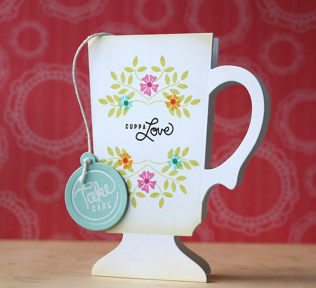 cardstock: stamper&#039;s select white, aqua mist<br />
ink: versamark, limeade ice, hibiscus...