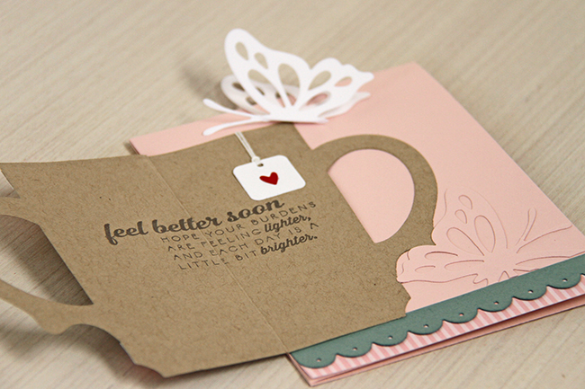 Stamps: Cuppa Love, Keep It Simple: Get Well Wishes, Inside/Out: Well Wishes<br />
Dies: Cuppa...