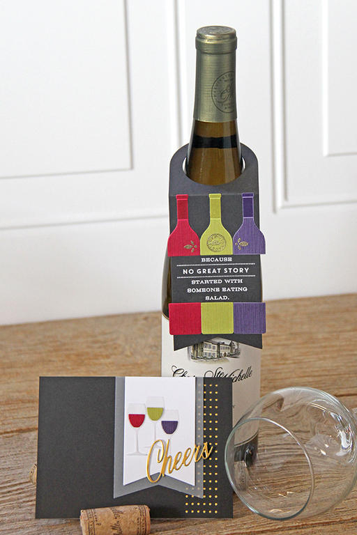 Wine Cork and Tag<br />
Stamp Set: Uncorked<br />
Dies: Uncorked, Tag Sale #5, Wine Tag,...