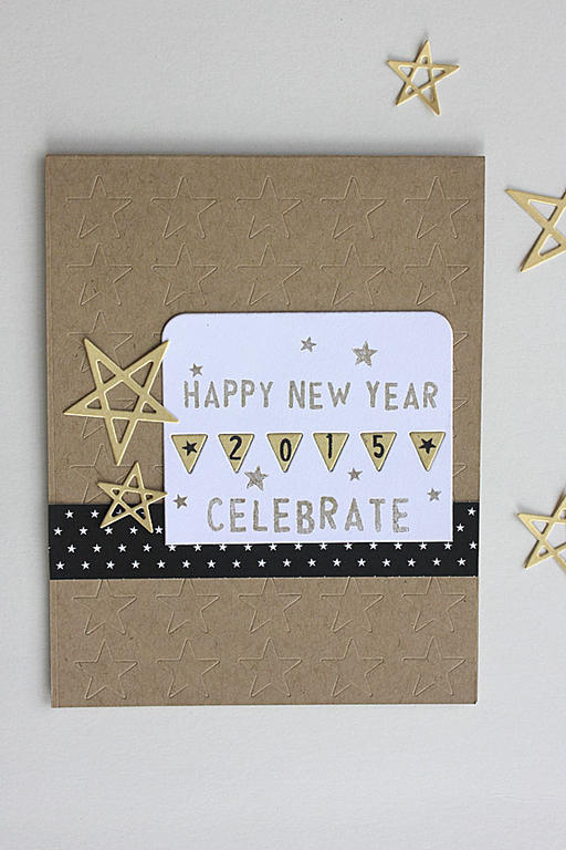 size: 4 1/4&quot; x 5 1/2&quot;<br />
<br />
stamps: Happy New Year<br />
<br />
ink: True...
