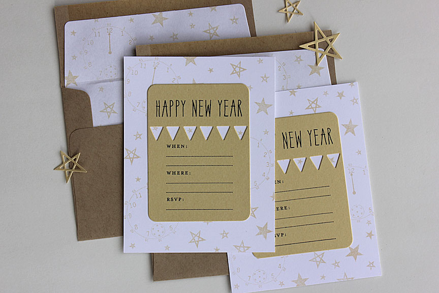 size: 4 1/4&quot; x 5 1/2&quot;<br />
<br />
stamps: Happy New Year, Keep It Simple: New Year,...