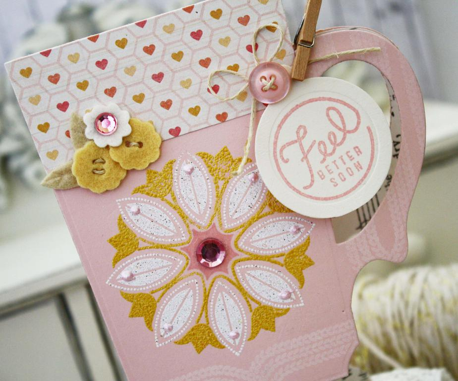 Papertrey Ink Supplies Used:<br />
Stamps:<br />
Cuppa Love and Keep it Simple:  Get Well<br...