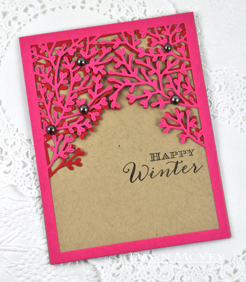 Paper: kraft, raspberry fizz, pure poppy<br />
Stamps: Birthday Classics: January<br />
Ink:...