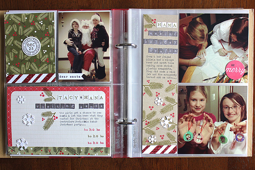 size: about 6&quot; x 8&quot;<br />
<br />
stamps: Monthly Moments: December, Type Strips,...