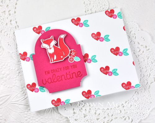 Paper: stamper&#039;s select white, raspberry fizz<br />
Stamps: Love You to Pieces: Fox and...