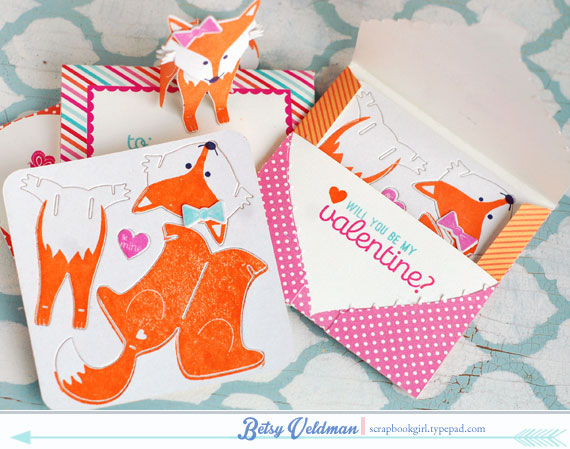 stamps:  Love You to Pieces: Fox, Love You to Piece Additions<br />
ink:  orange zest, aqua...