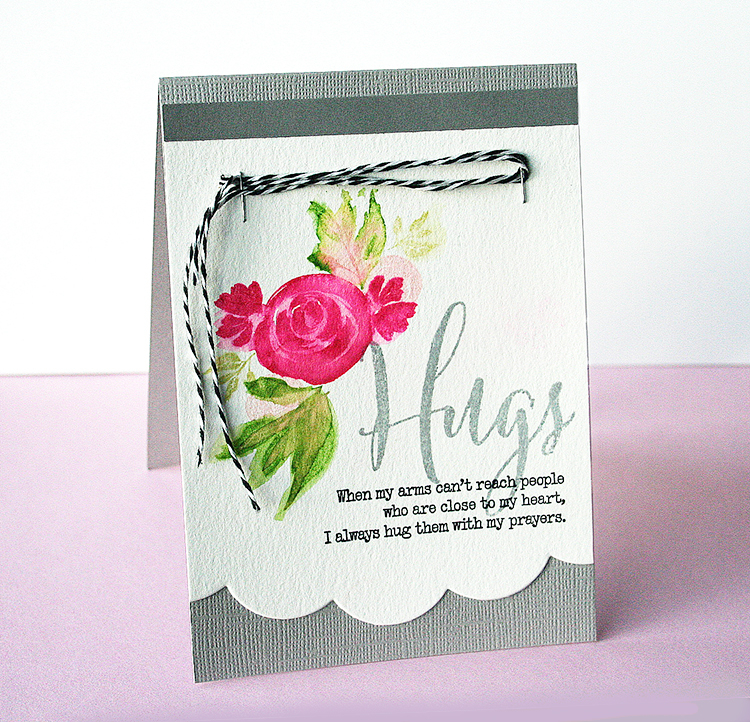 STAMPS: Big Hugs, Beautiful Brushstrokes<br />
INK: True Black, Raspberry Fizz, Sweet Blush,...