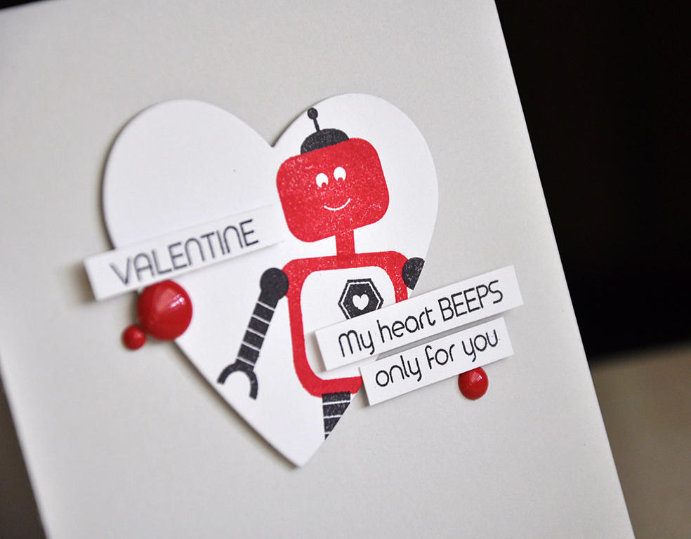 Stamps: Little Human<br />
Ink: Pure Poppy and True Black<br />
Cardstock: Soft Stone and...