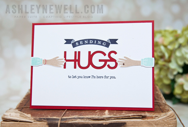 Supplies<br />
<br />
Stamps: Big Hugs, Give Me A Hand<br />
<br />
Ink: Pure Poppy, Dark...