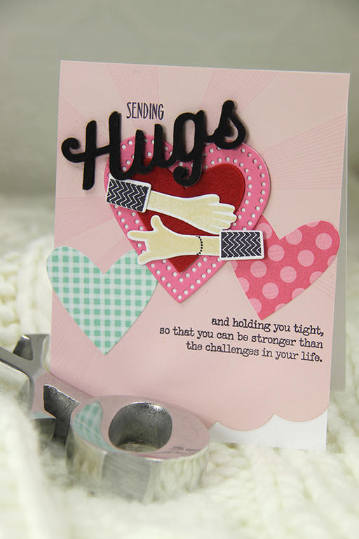 Stamps: Big Hugs, Give Me a Hand, Hello Sunshine<br />
Dies: Big Hugs, Give Me a Hand,...