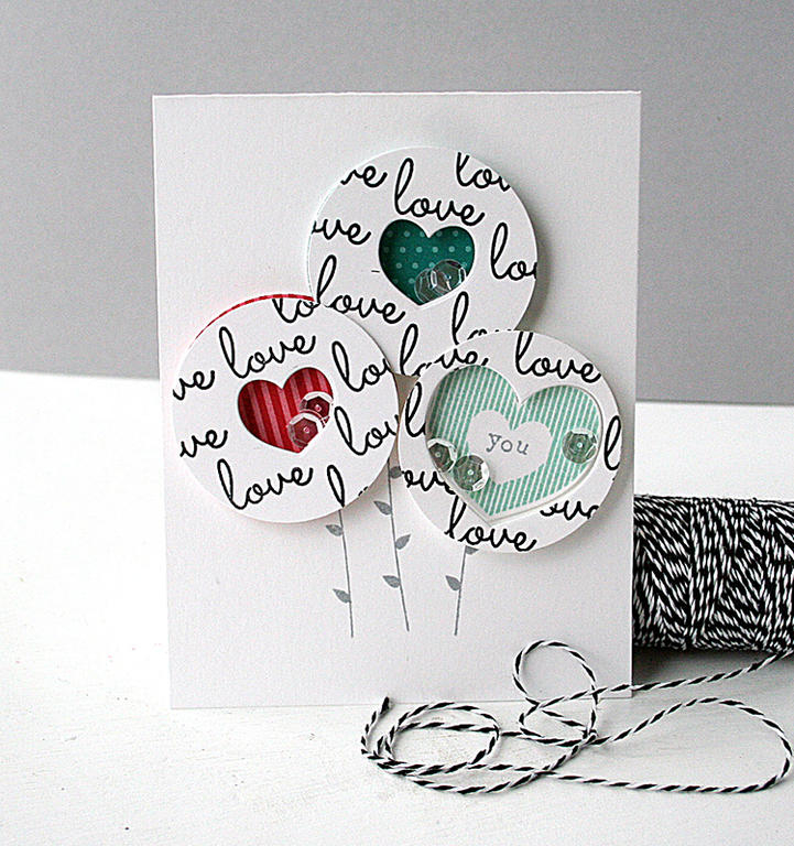 STAMPS: Hello There, Type Strips II<br />
INK: True Black, Aqua Mist; Soft Granite by Hero...